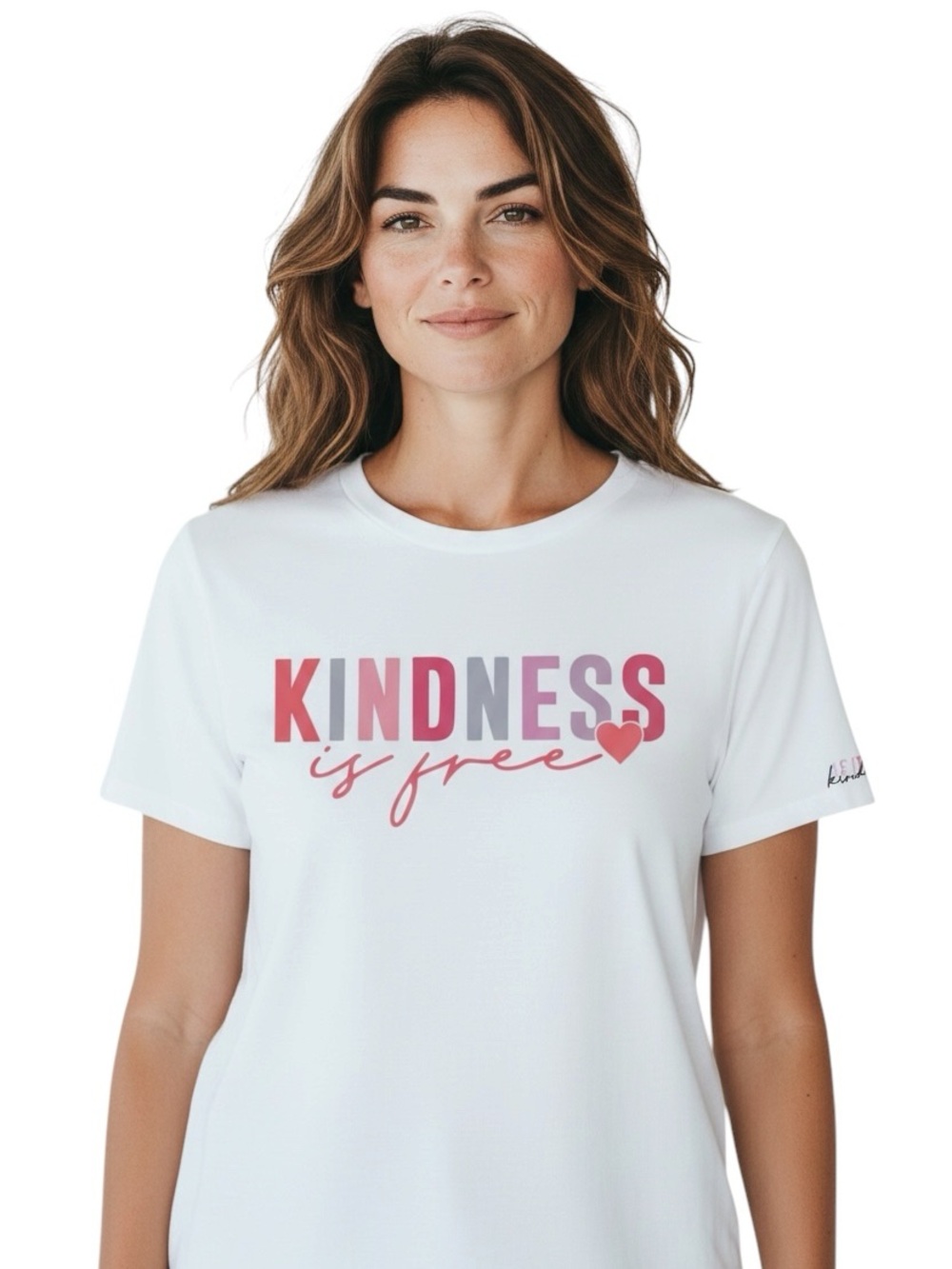 Kindness Is Free White Graphic Tee